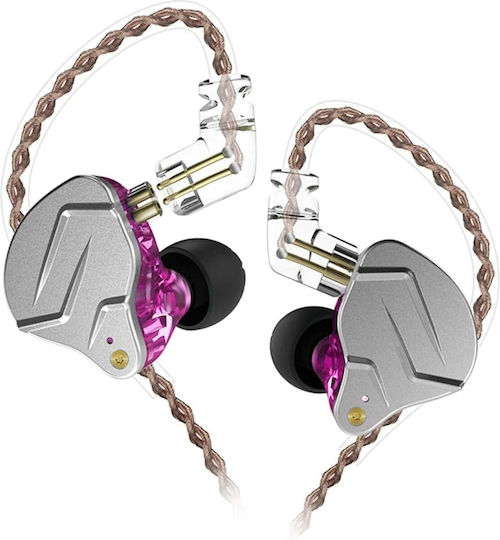 KZ Ακουστικά Ψείρες In Ear Zsn Pro Μωβ