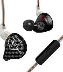 KZ Ακουστικά Ψείρες In Ear Μαύρα