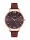 Olivia Burton Damenuhr 38mm Batterie mit Braun Lederarmband