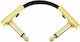 Rockboard Cable 6.3mm male - 6.3mm male 0.05m Χρυσό