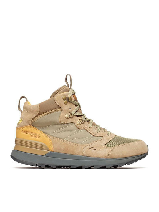 Merrell Alpine Încălțăminte de Drumeție Impermeabile Verzi pentru Bărbați Tip Botine