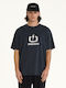 Men's Blouses Navy Blue T-shirt 261.EM33.01 Teal Blue