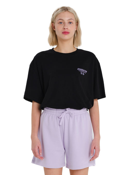 Emerson Γυναικείο Αθλητικό T-shirt Μαύρο
