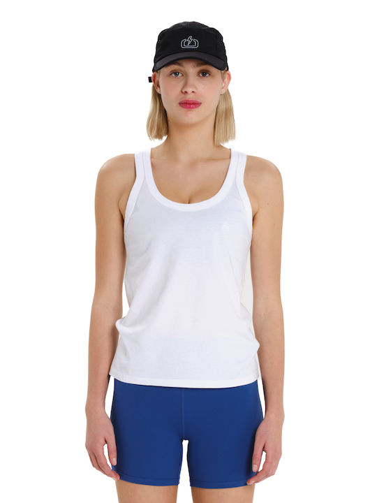 Women's Summer Cotton Sleeveless White Blouse