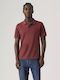 Polo Μπλούζα Κοντομάνικη Oxblood Red, Μαύρο