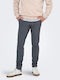Elastic Dark Navy Chinos Men's Trousers