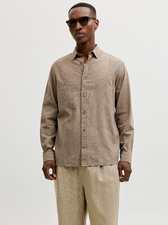 Jack & Jones Langärmeliges Herrenhemd Braun