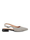 Γυναικείες Μπαλαρίνες Slingback με Λουράκι σε Μαύρο Χρώμα