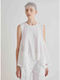Women's Cotton Sleeveless White Blouse