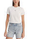 Γυναικείο Crop T-shirt Bright White