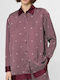 Long Sleeve Women's Shirt Burgundy