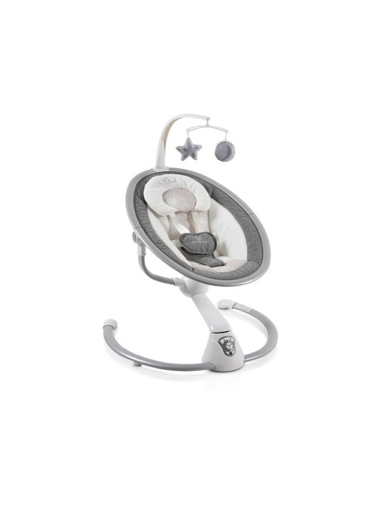 Cangaroo Electric Balansoar Bebe Cu Muzică Gri Pentru Copil Până la 9kg