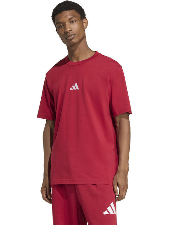 adidas Essentials T-shirt Active Maroon/white K...