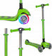 Kick’n’roll Scuter Copii Pliabil 3 Roți Cu Iluminare LED Pentru 3+ Ani Verde