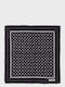 Men's Silky Black Handkerchief
