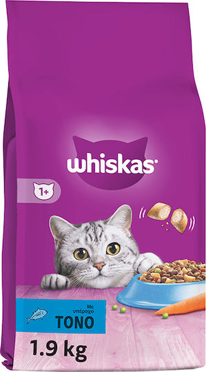Whiskas Суха Храна за Възрастни Котки с Риба Тон 1.9kg
