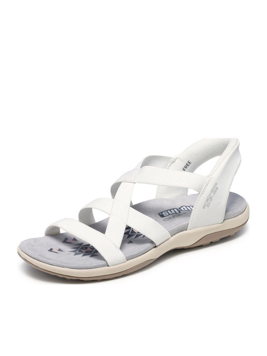 Skechers Reggae Slim Sandale Casual Damă Albe