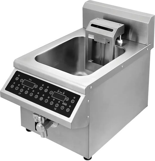 Karamco Elektrische Kommerzielle Fritteuse mit 3.5kW Leistung, Kapazität pro Korb 8l, Maße 33x50,5x39,5cm