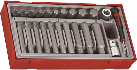 Teng Tools Ядки с Рамка Хост HEX Комплект 23 Бройки