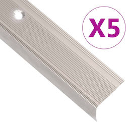 vidaXL Προφίλ Αλουμινίου για Σκαλοπάτια 90x90x3εκ.