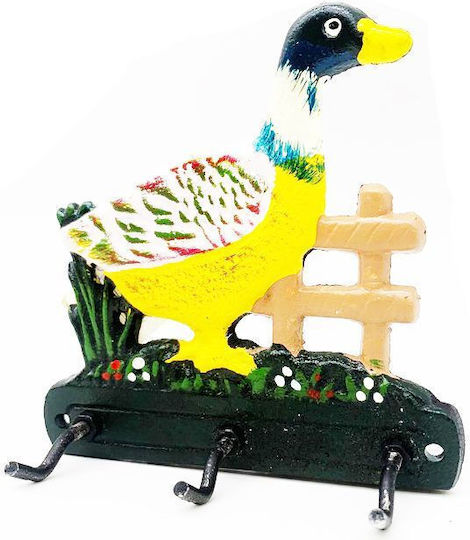 Wooden 3-Hook Wall Hanger