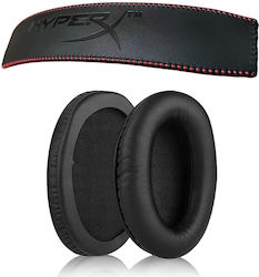 Planetink Hyperx Cloud Ii Iii Stinger Core Earpads Headband Set 3 Pieces Black Pu Spare Earpads Gaming Headphones Hyperx Cloud Ii Cloud Iii Flight Alpha Stinger Core Pl-hyperx-3pcs-bkpu