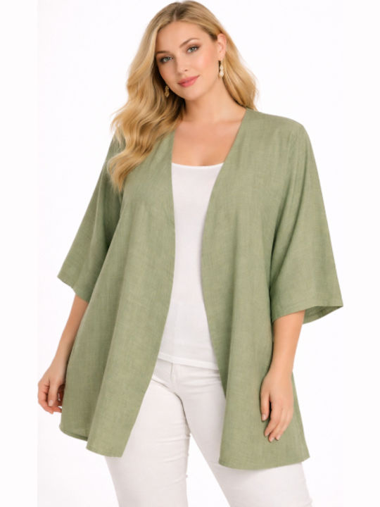 Women's Cardigan Light Green SH-55080-26CA-GREEN