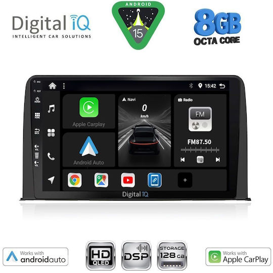 Digital IQ Ηχοσύστημα Αυτοκινήτου για Honda CR-V 2017-2023 (Bluetooth/USB/WiFi/GPS/Apple-Carplay/Android-Auto) με Οθόνη Αφής 10"