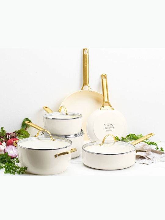 Green Pan Cookware Set with Ceramic Coating 3pcs