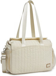 Miss Lulu Shoulder Bag - Diaper Bag Beige