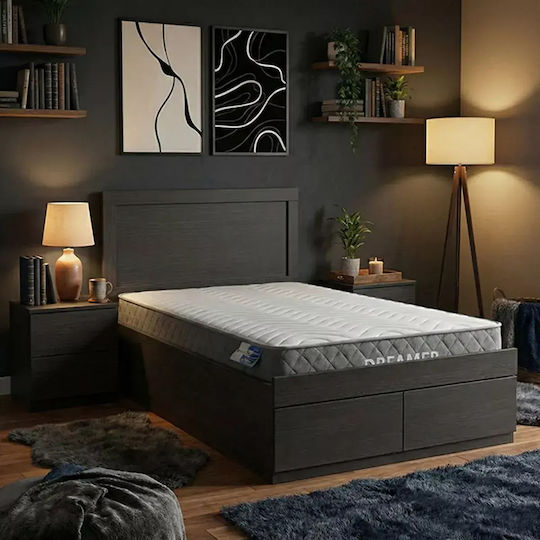 Olympus-dreamer Κρεβάτι Μονό με Στρώμα 100x200cm Wenge