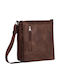 Leder Herren Tasche Schulter / Crossbody Braun