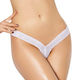 Flirty White Lace String