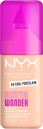 NYX Professional Makeup Make'Em Wonder Liquid Foundation 4 Cool Porcelain 30ml