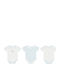 Kikka Boo Stripy Friends Baby Bodysuits Blue Set 3 Pieces