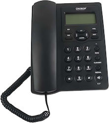 Avizar Landline Phone Model Tx-8975 Multifunction 16-character Lcd Screen Black