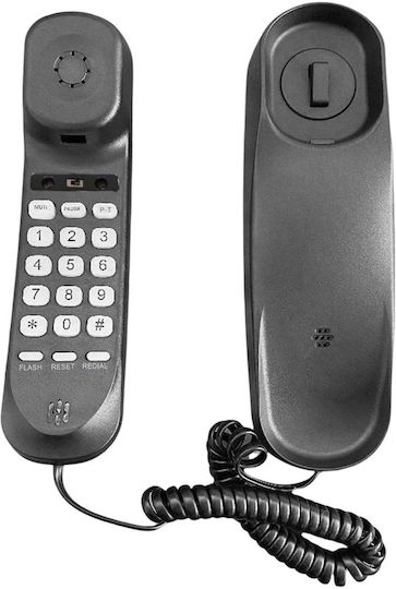 Avizar Schnurgebundenes Telefon Stummfunktion Wiederwahl Funktion P T Kompakt Schwarz