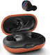 BMW Bluetooth Kopfhörer In-Ear mit Schweißbeständigkeit und Ladekoffer Orange