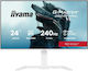 Iiyama G-MASTER GB2471HSU-W1 IPS HDR Gaming Monitor 23.8" FHD 1920x1080 240Hz White
