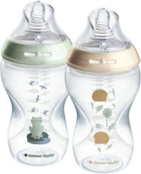 Tommee Tippee Start Πλαστικό με Θηλή Σιλικόνης για 3+ μηνών 340ml 2τμχ Tommee Tippee Start Πλαστικό με Θηλή Σιλικόνης για 3+ μηνών 340ml 2τμχ