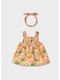 Girls Dress Sleeveless Mustard