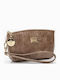 Wallet Toiletry Bag Handheld Detachable Handle Apricot Vintage 16x4x9 Apricot Vintage