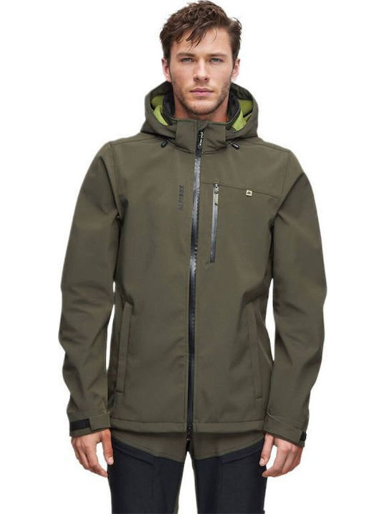 Alpinus Alpinus Roignais MK18863 Jachetă Soft Shell de Bărbați pentru Ski și Snowboard Verde Alpinus Alpinus Roignais MK18863 Jachetă Soft Shell de Bărbați pentru Ski și Snowboard Verde