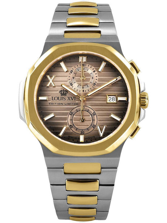 Louis XVI Herrenuhr mit Batterie und Metall-Armband Louis XVI Herrenuhr mit Batterie und Metall-Armband