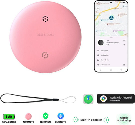 GPS Tracker Bluetooth pentru Obiecte Animale de Companie Biciclete BIRAI1162