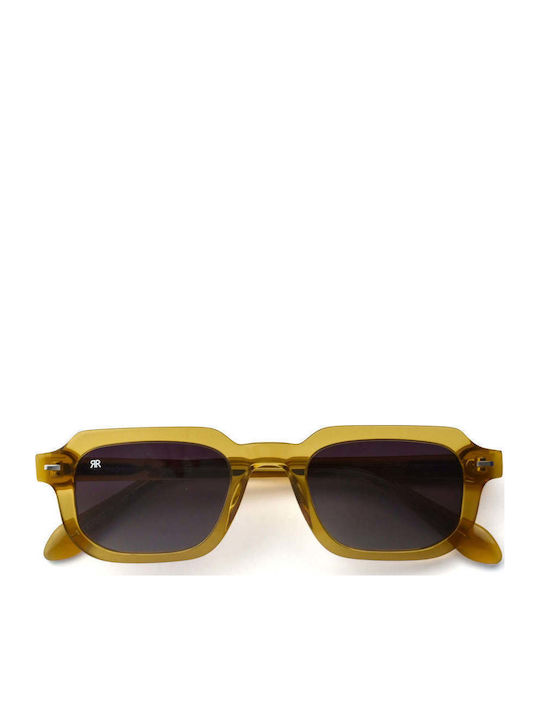 Red Raven Unisex Γυαλιά Ηλίου με Μωβ Σκελετό και Χρυσό Φακό rd--55315771621710