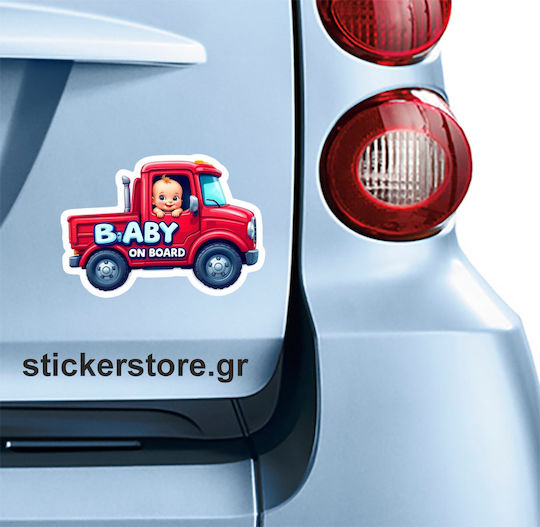 Αυτοκόλλητο Baby On Board No 244 Κωδ 52558
