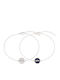 Breeze Women's Silver Bracelet with Zircon 19cm