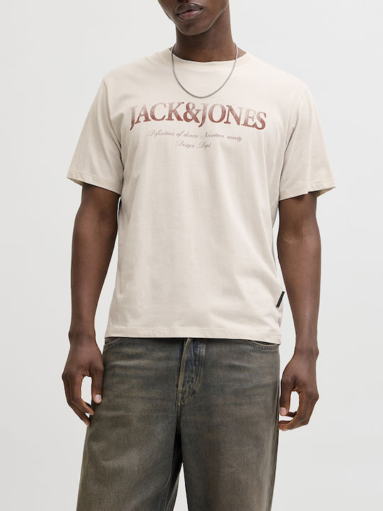 Jack & Jones Crew T-shirt Moonbeam Cream 12290173