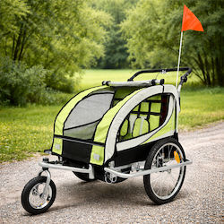 Bike Trailer Transporting Children – 2 Seats Safe Comfortable 40 Kg Capacity Bike Trailer Transporting Children – 2 Seats Safe Comfortable 40 Kg Capacity